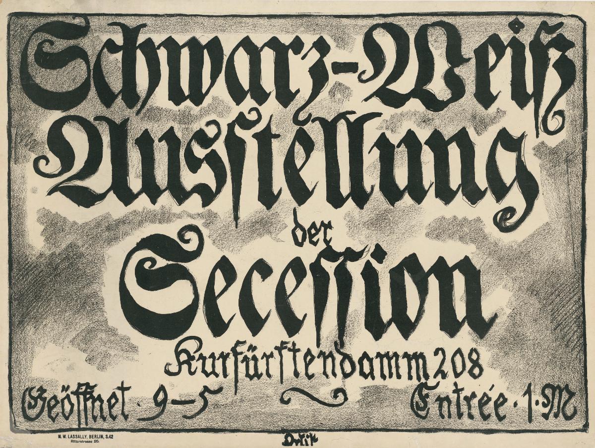 Schwarz-Weiß Ausstellung der Secession
