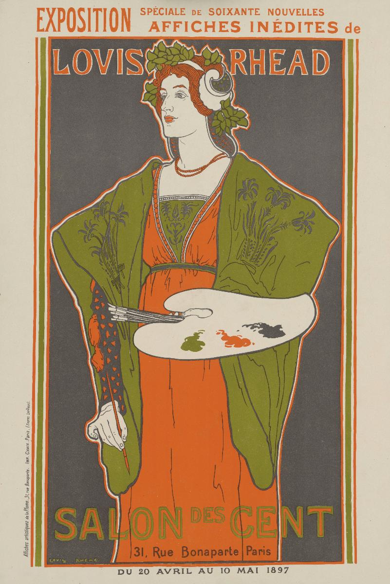 Salon des Cent. Exposition Affiches de Louis Rhead