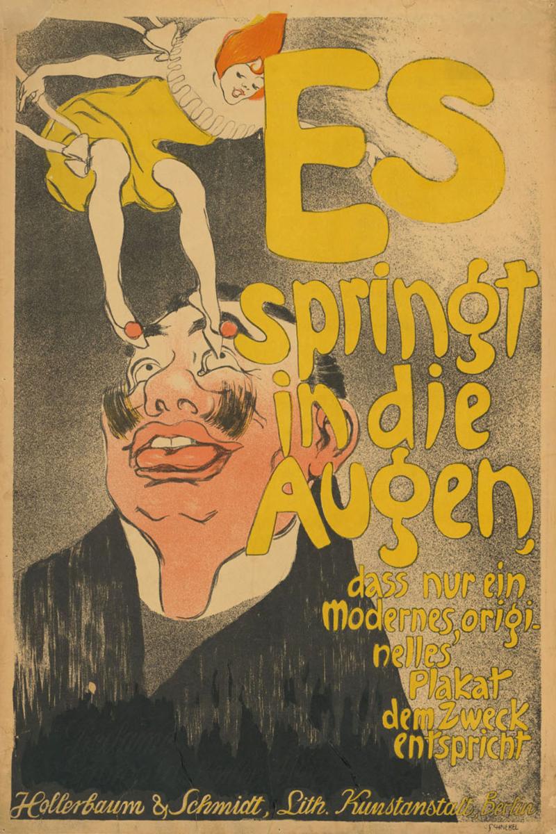 Es springt in die Augen, dass nur ein modernes, originelles Plakat dem Zweck entspricht