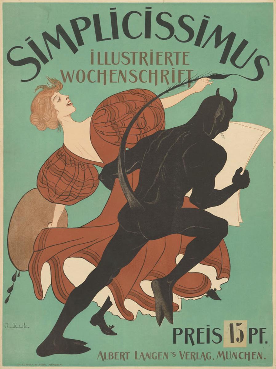 Simplicissimus. Illustrierte Wochenschrift. 15 Pf.