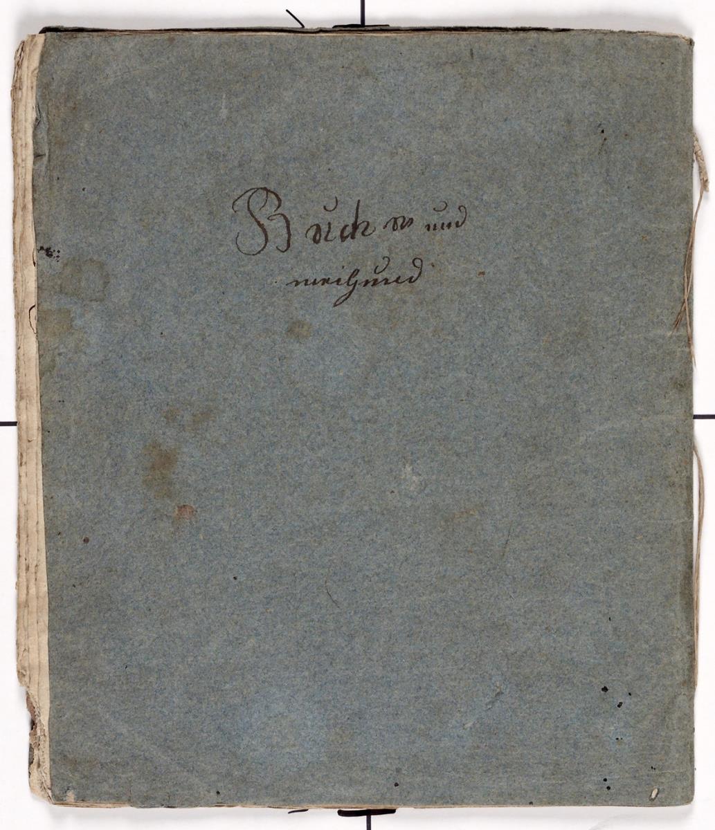 Schreibebuch für Gottfried Weber in Burgishein 1834.