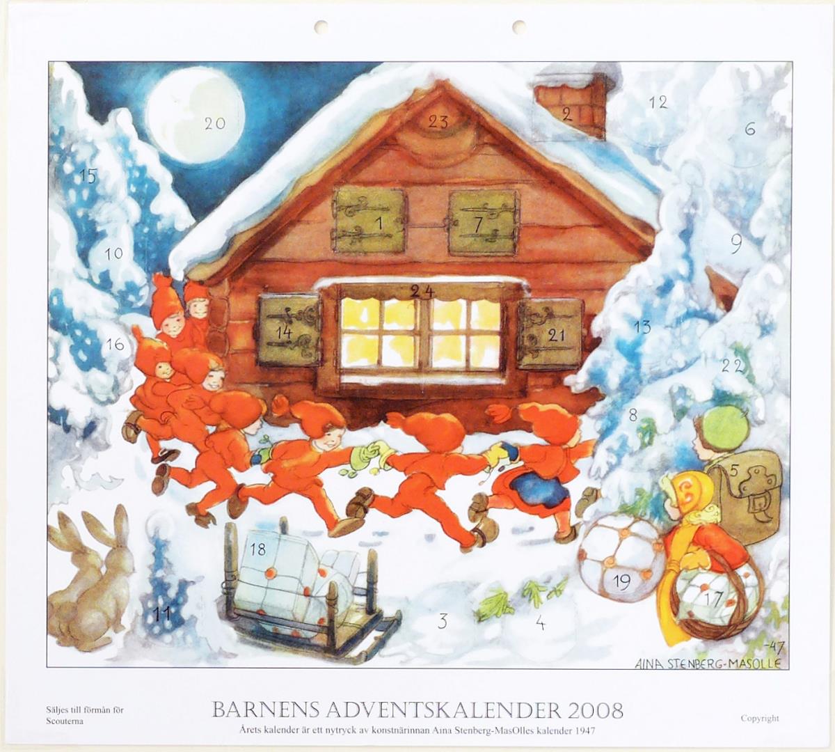 Barnens Adventskalender 2008, Scouternas Adventskalender 2008