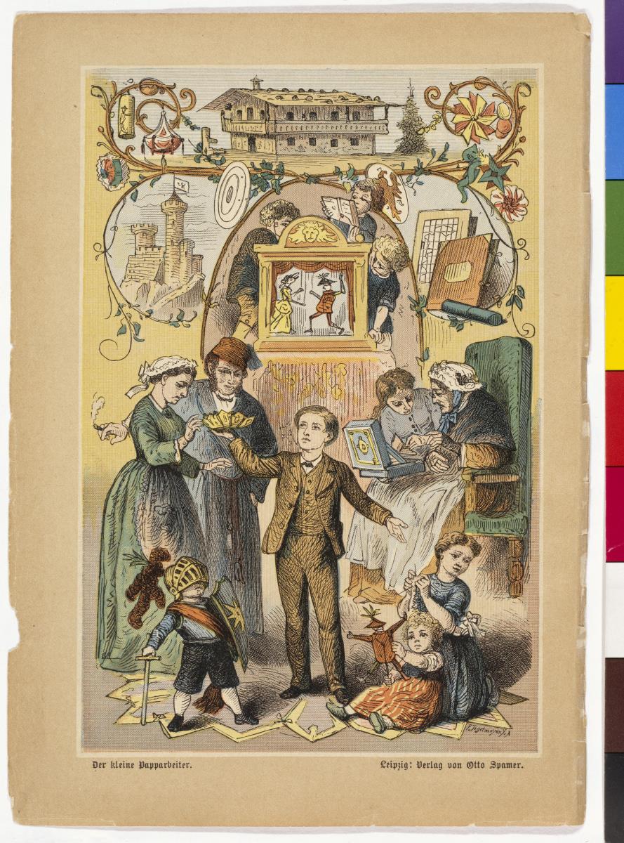 Der kleine Papparbeiter. Anleitung zur Fertigung aller Art Papparbeit, Aufziehen von Karten und Plänen, Herstellung von Kästchen, Futteralen u.s.f.