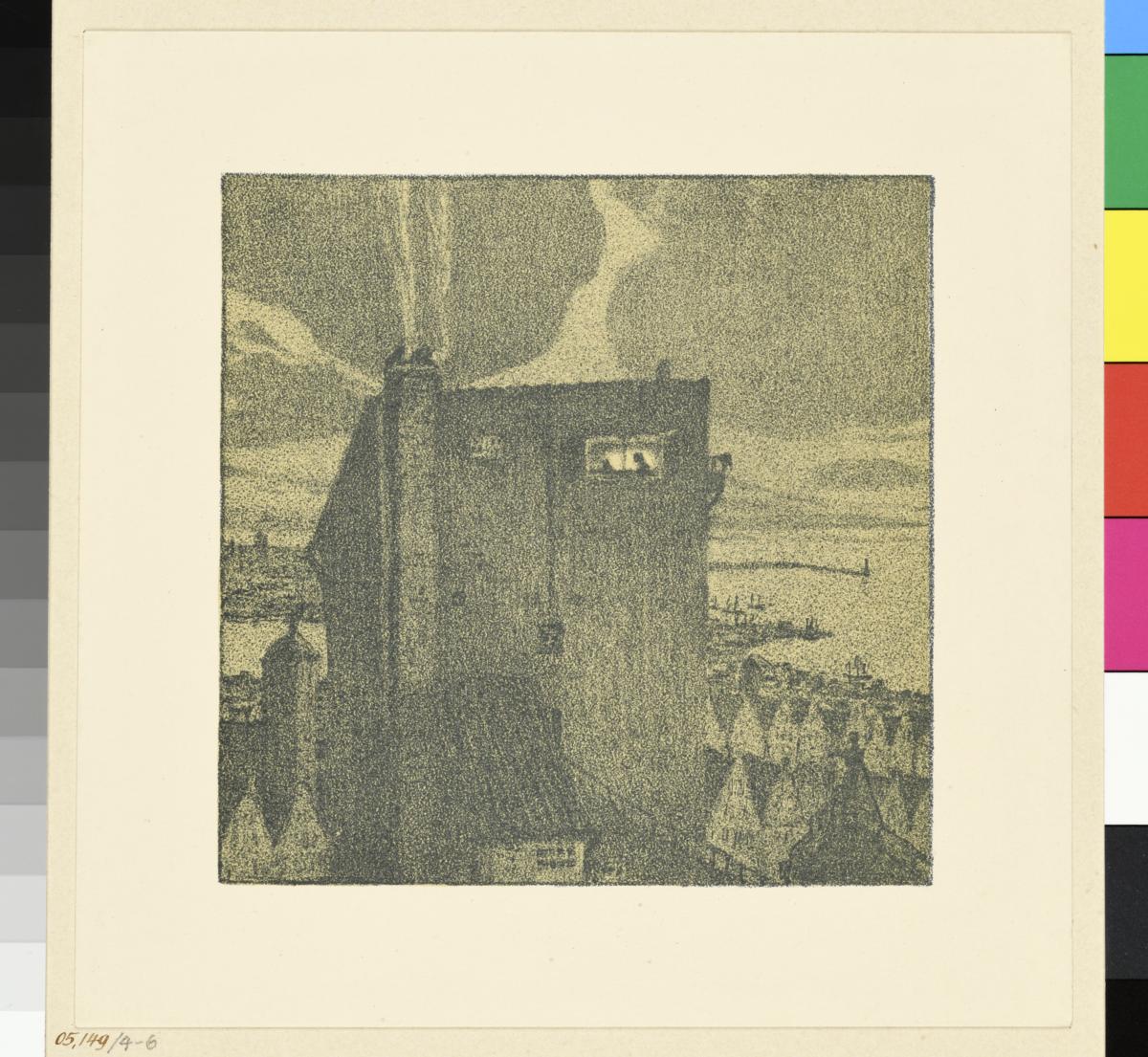 Probedruck der Illustration zu Gottfried Schwab, Wolkenschatten und Höhenglanz