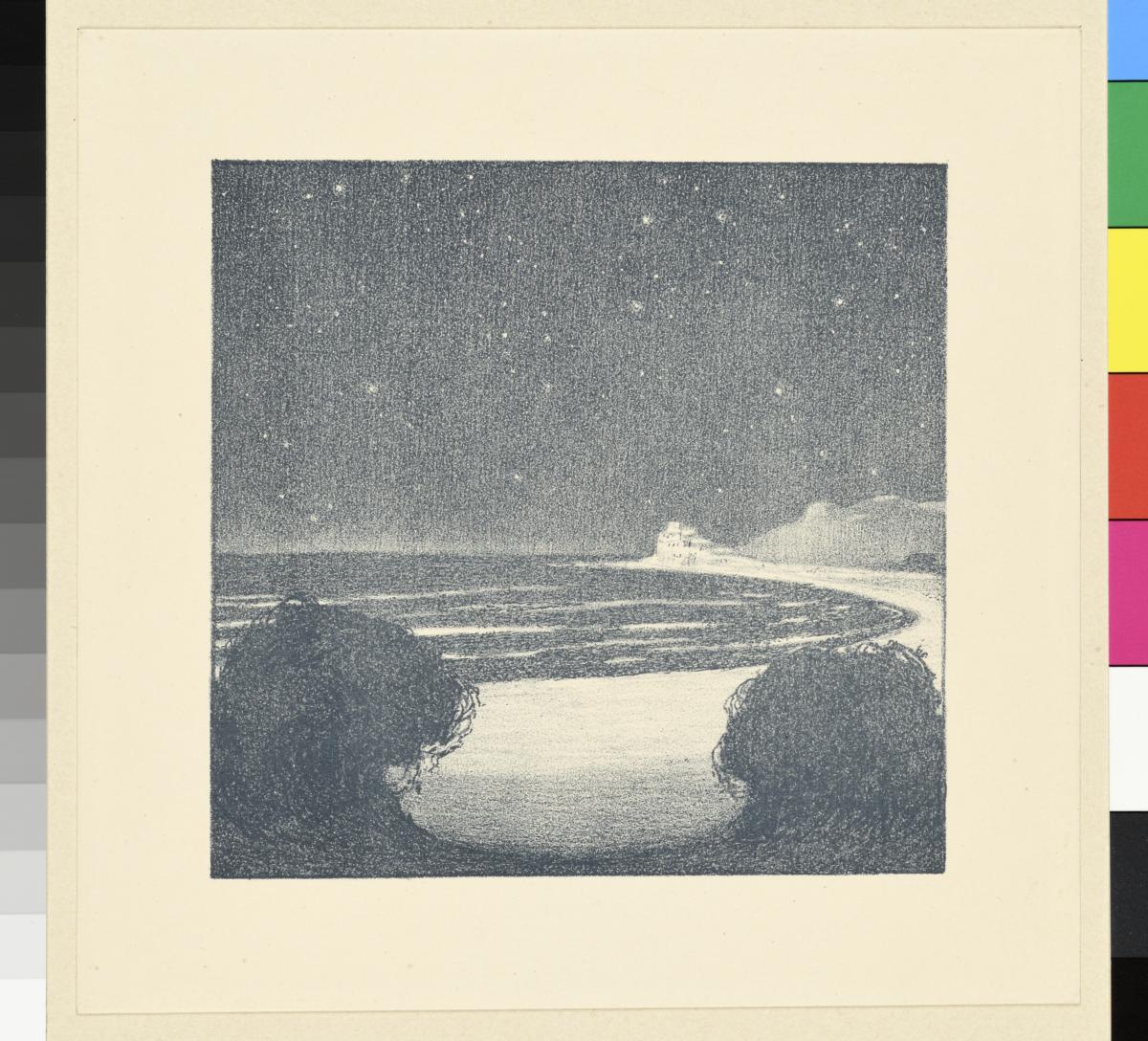 Probedruck der Illustration zu Gottfried Schwab, Wolkenschatten und Höhenglanz