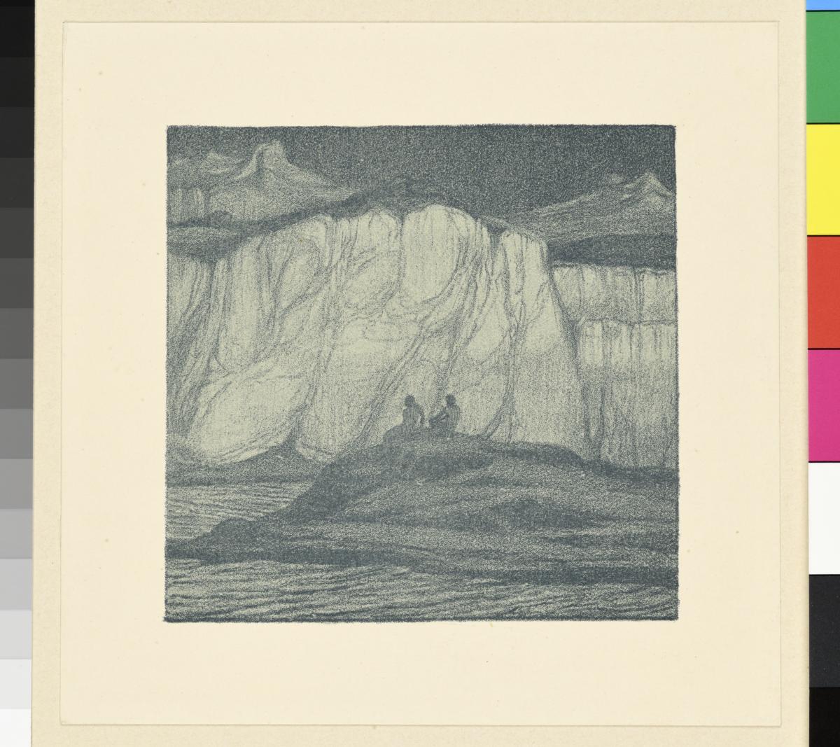 Probedruck der Illustration zu Gottfried Schwab, Wolkenschatten und Höhenglanz