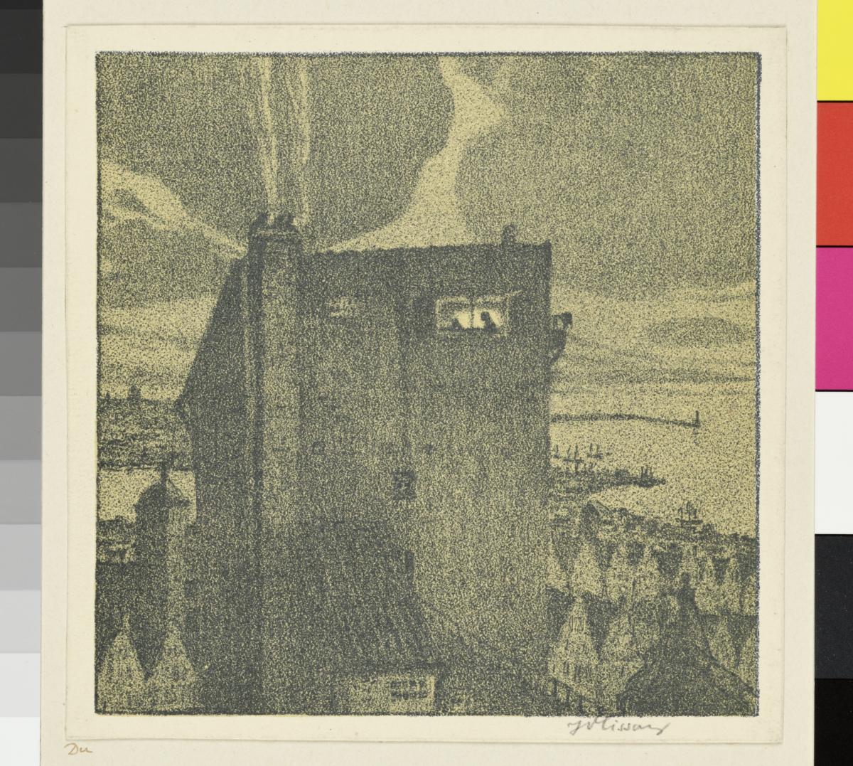 Probedruck der Illustration zu Gottfried Schwab, Wolkenschatten und Höhenglanz