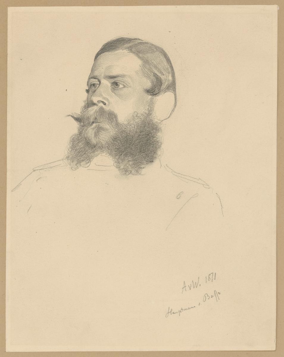Hauptmann von Bosse. Studie zur "Kaiserproklamation in Versailles"
