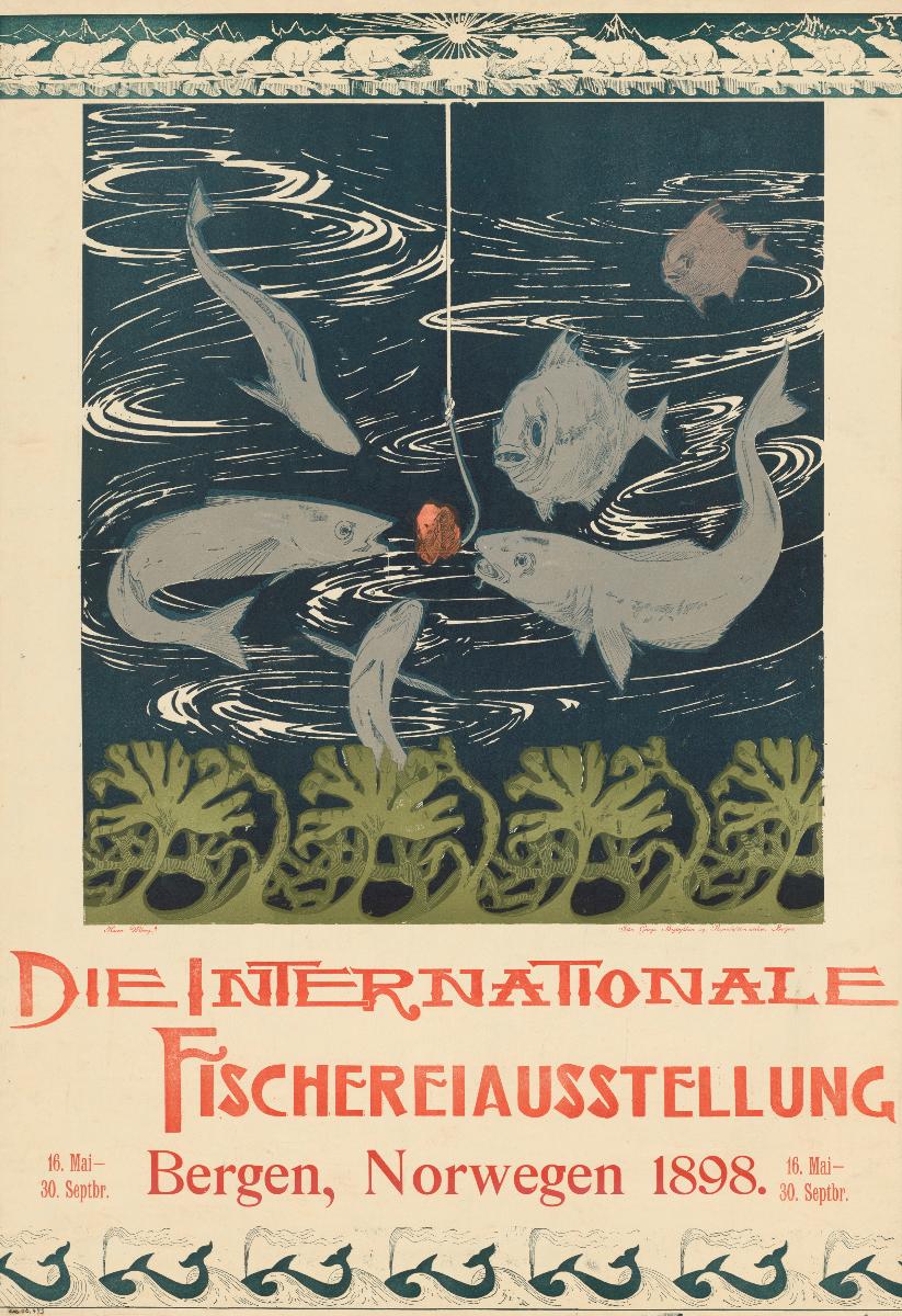 Die Internationale Fischereiausstellung, Bergen, Norwegen 1898