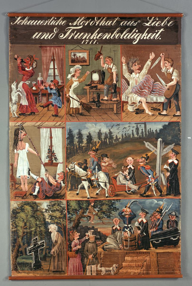 Herzzerreishende Überschwemmung in der grossen Seestadt Leipzig. / Schauerliche Mordthat aus Liebe und Trunkenboldigkeit. 1711.