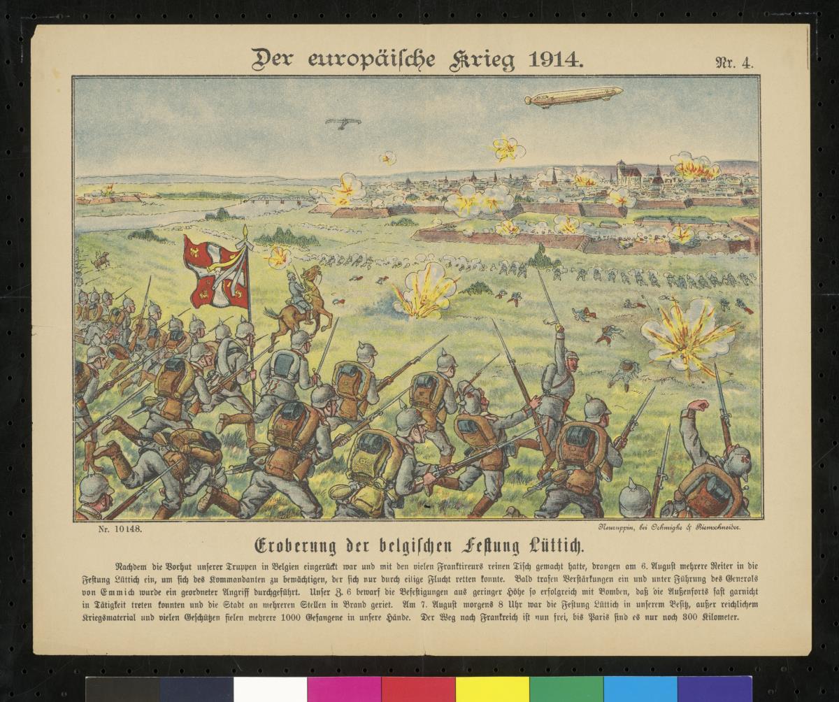 Der europäische Krieg 1914, Nr. 4 – Eroberung der belgischen Festung Lüttich.