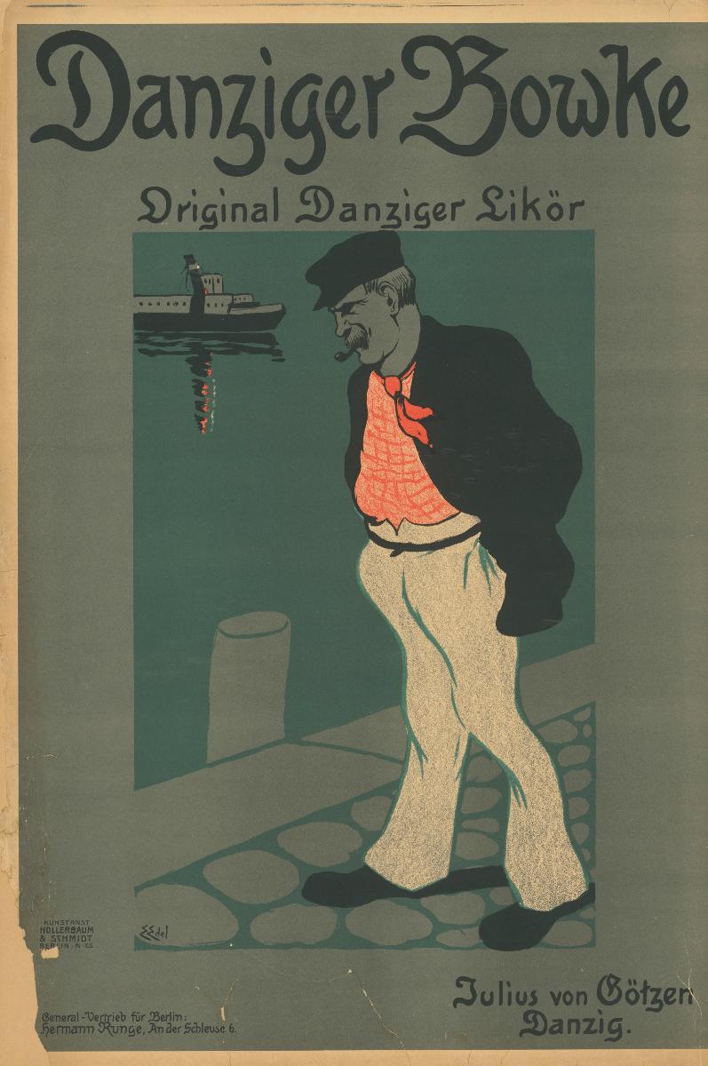 Danziger Bowke. Original Danziger Likör Julius von Götzen Danzig