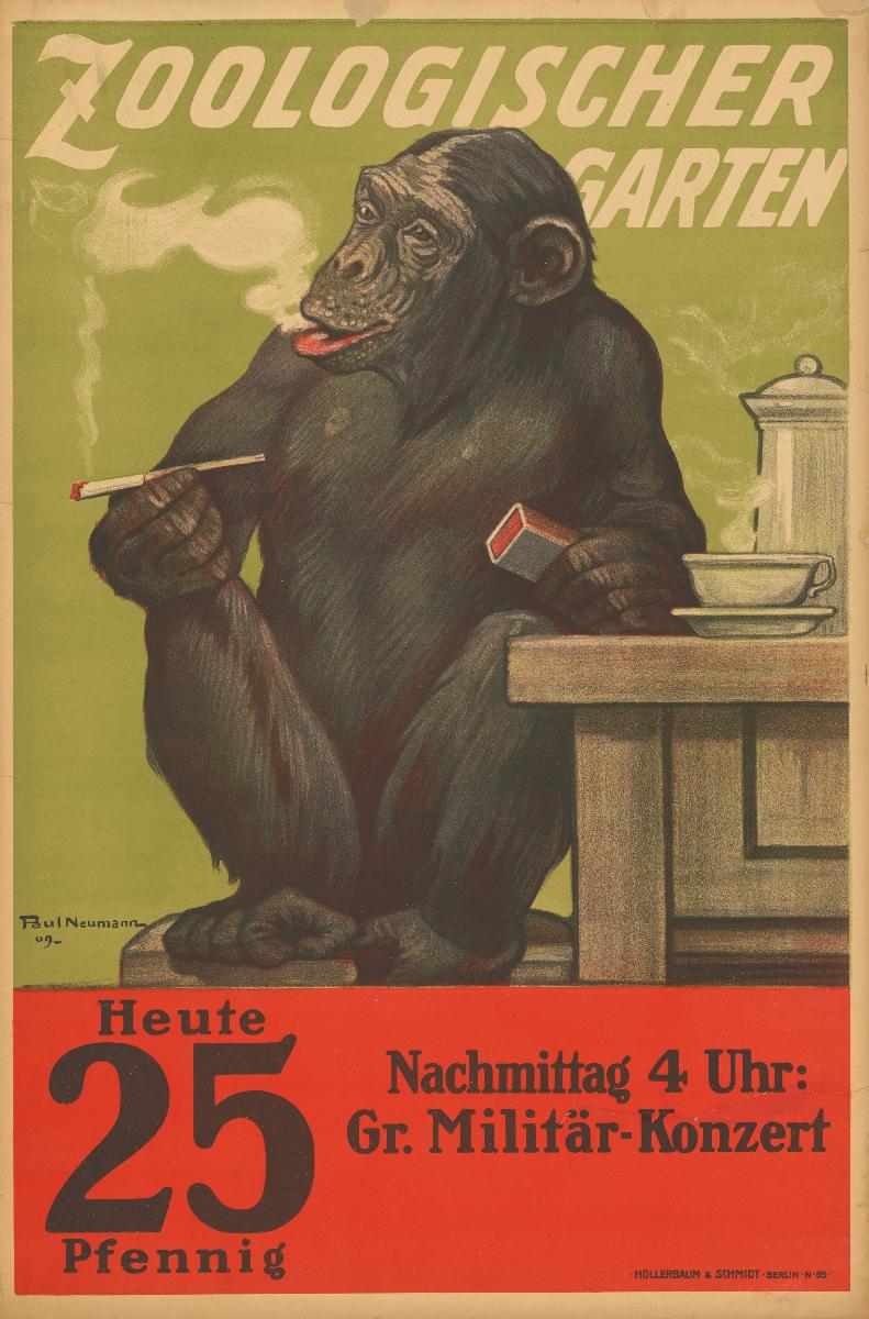 Zoologischer Garten. Heute Großes Militär-Konzert