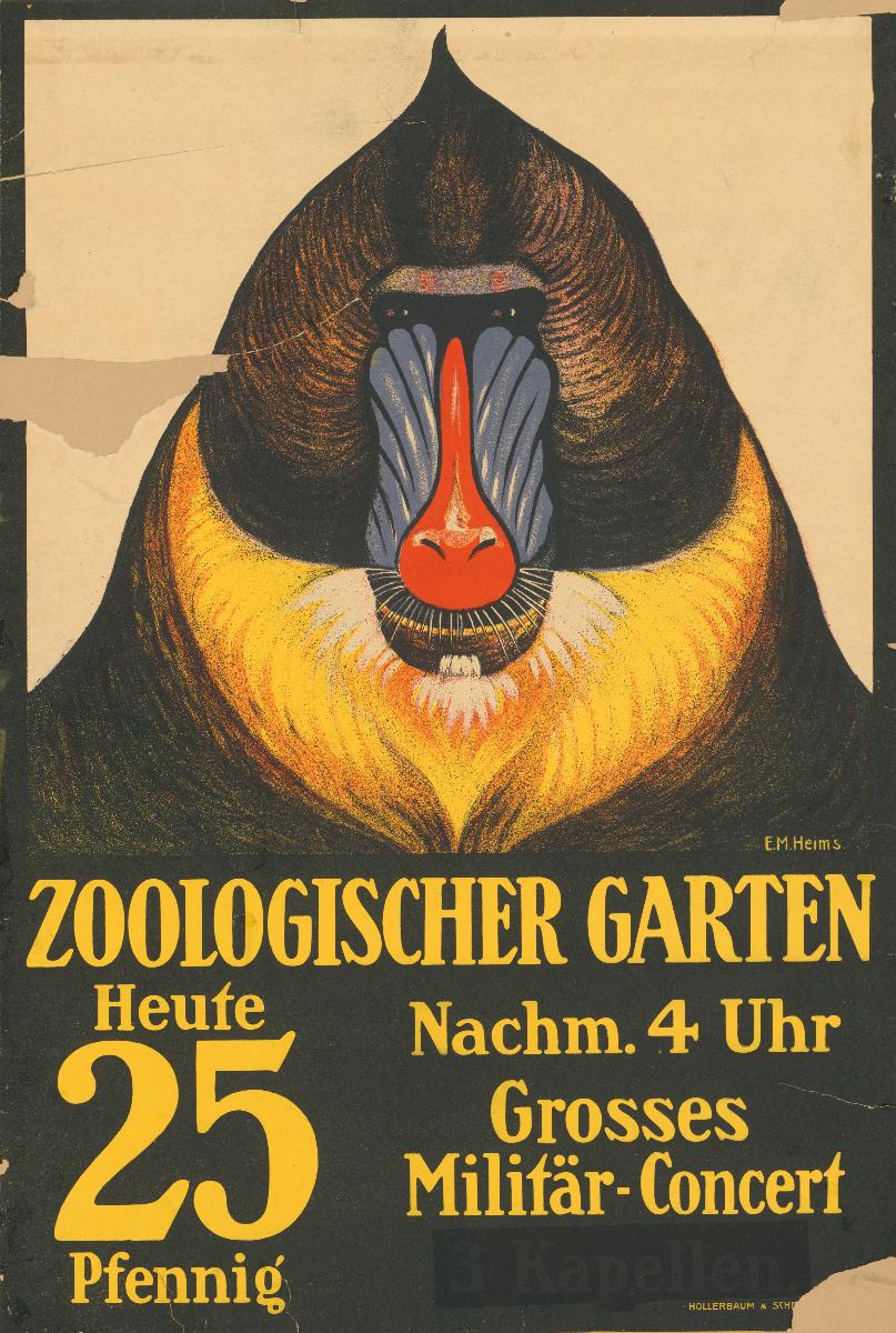 Zoologischer Garten. Heute grosses Militär-Konzert