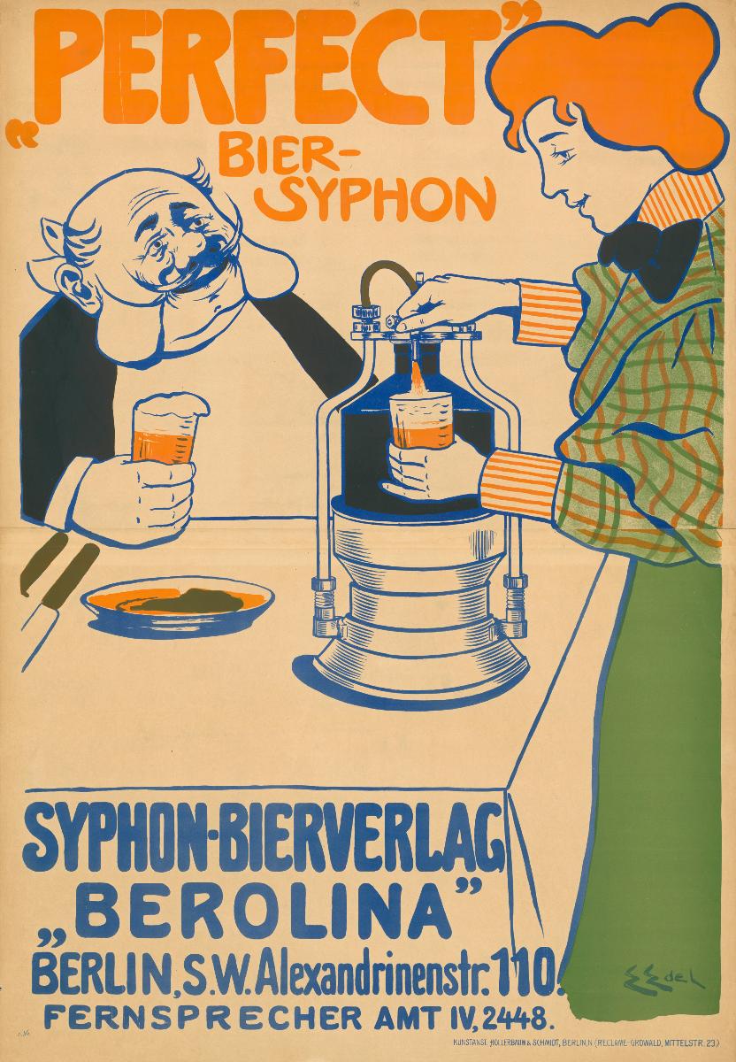 'Perfect' Bier-Siphon. Siphon-Bierverlag Berolina Berlin