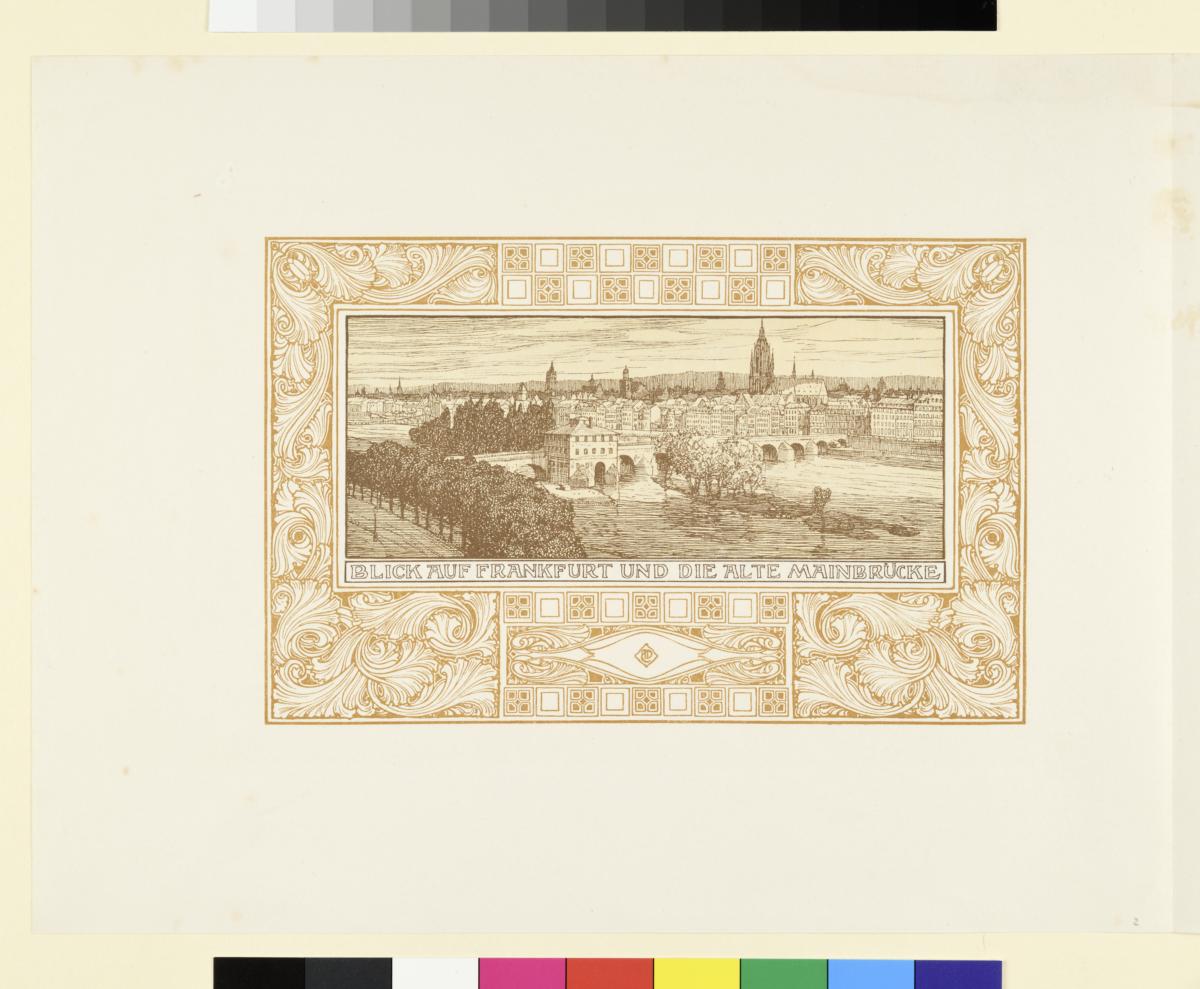 Probedruck, vermutlich zu Bilder vom Rhein und Mosel von J. V. Cissarz