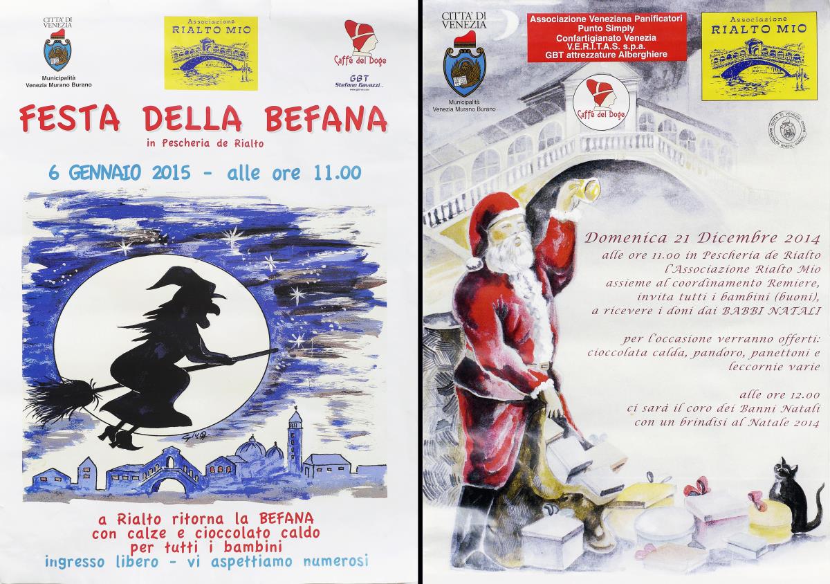 Festa della Befana / a ricevere i doni dai BABBI NATALI