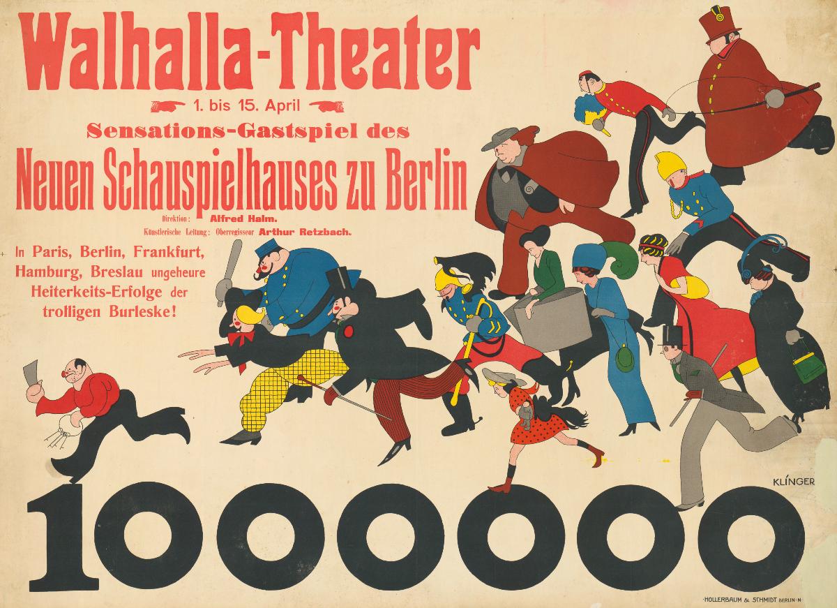 Eine Million, Walhalla-Theater