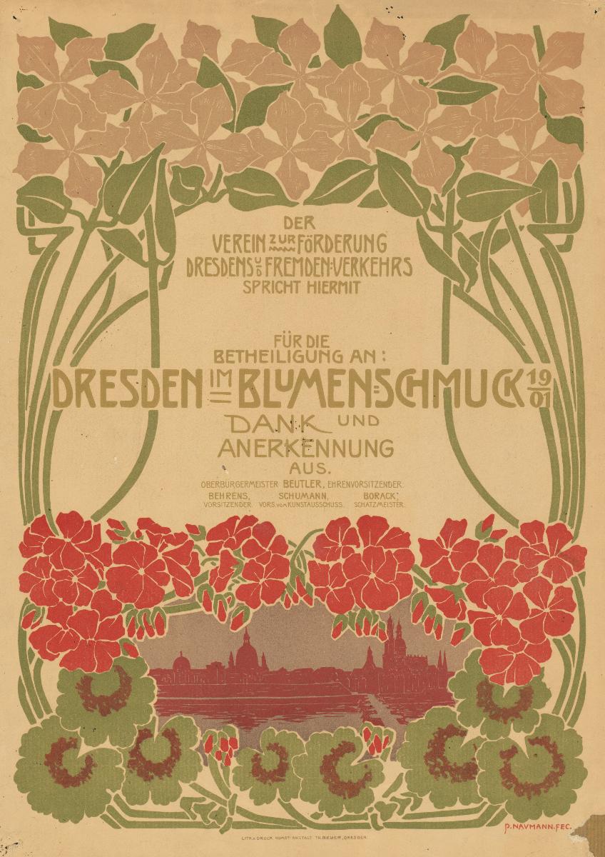 Dresden im Blumenschmuck 1901. Dank und Anerkennung