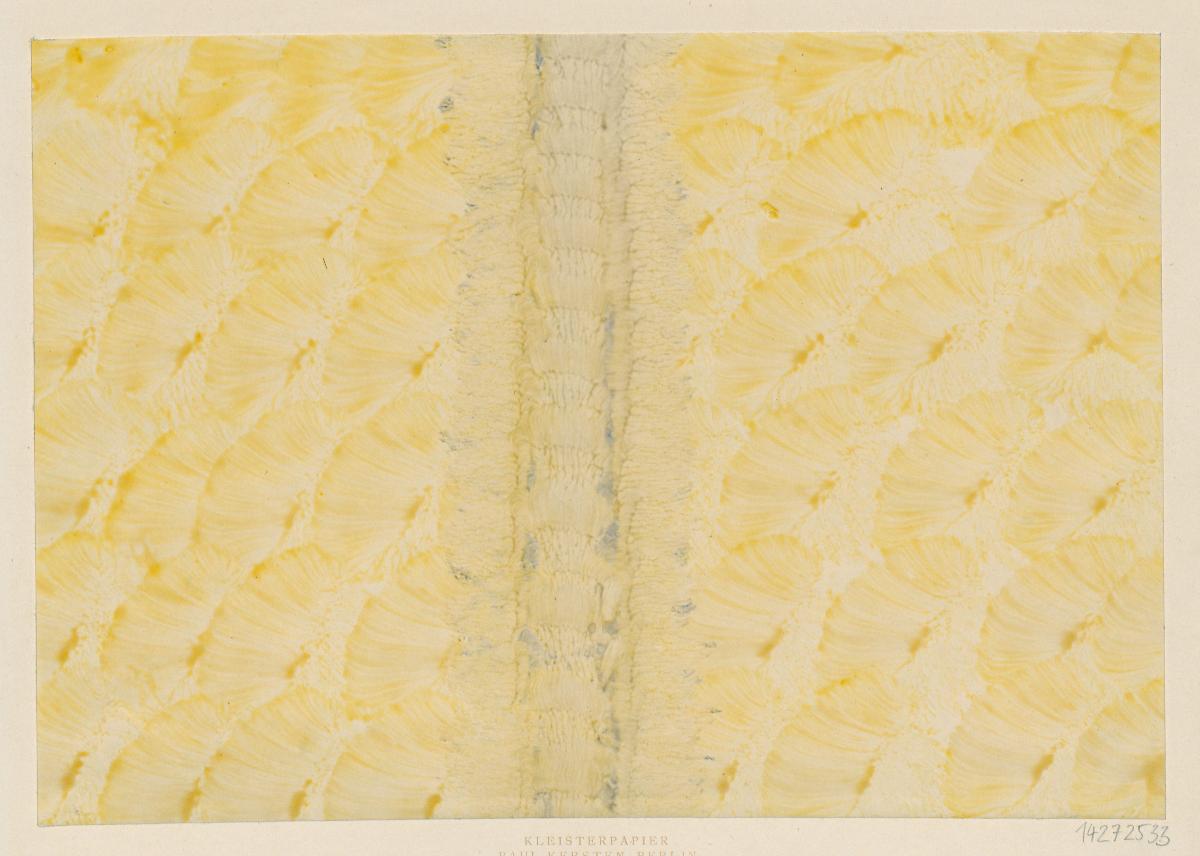 Kleisterpapier mit Pinseldekor