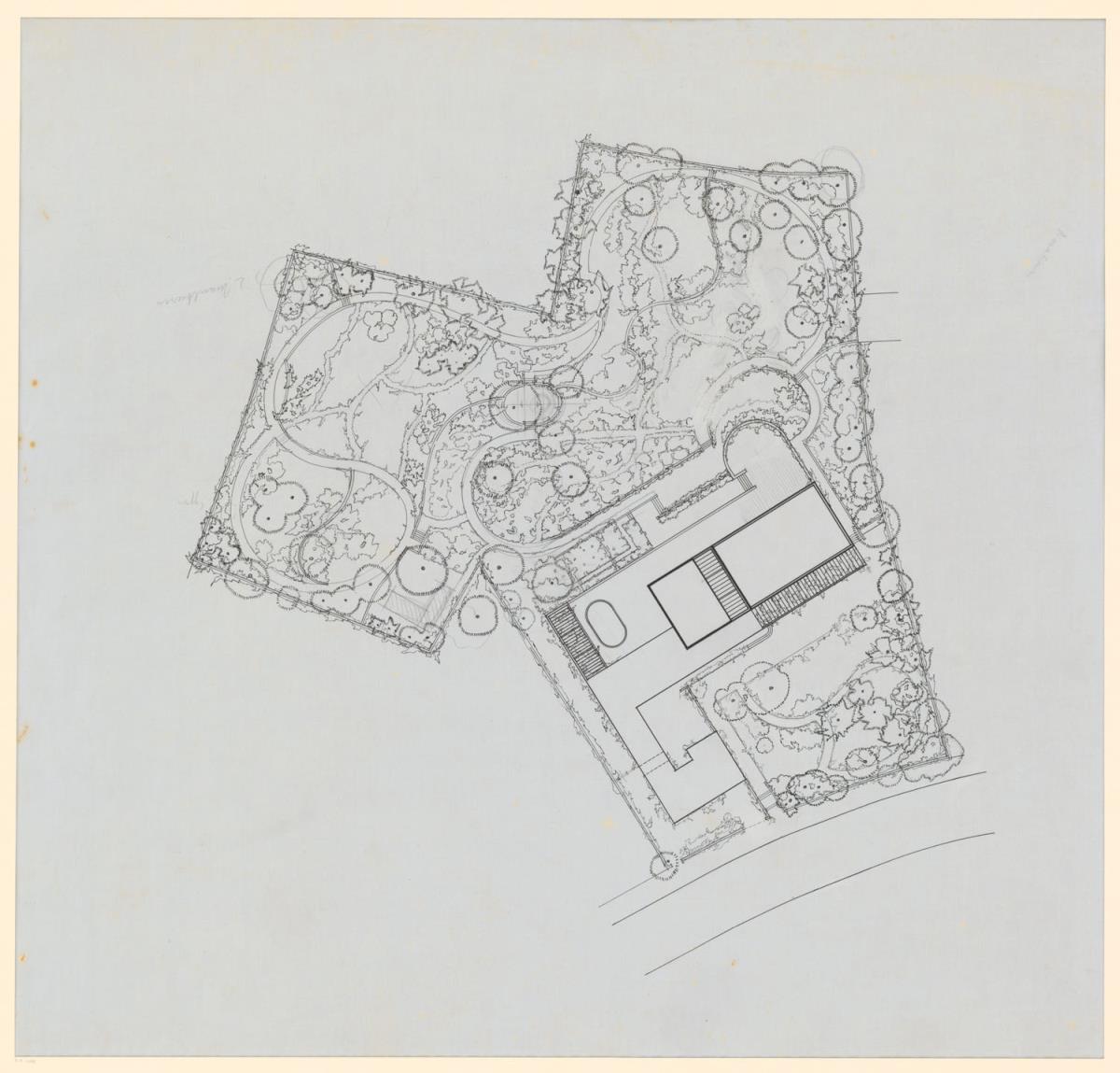 Jerusalem, Wohnhaus und Bibliothek für Salman Schocken, Lageplan