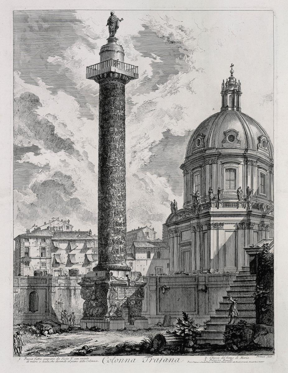 Trajanssäule (aus: Vedute di Roma)