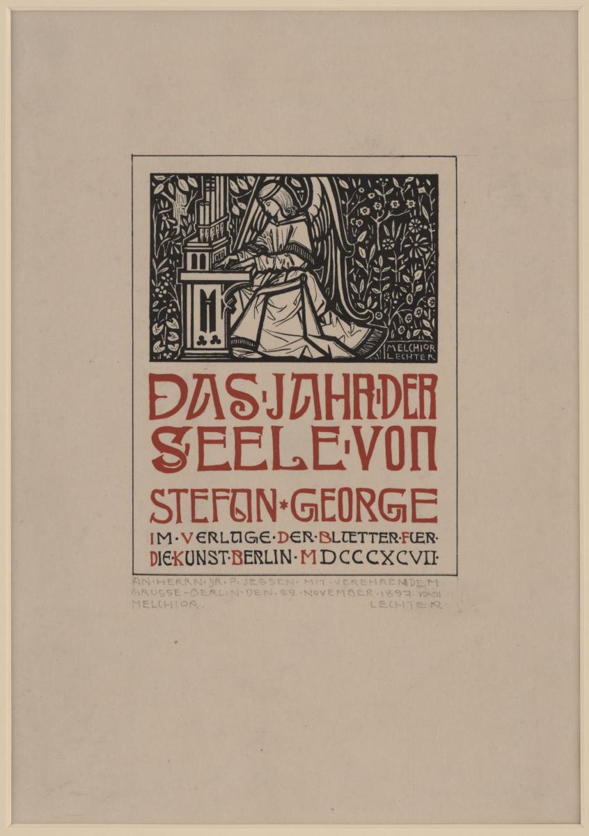 Titelblatt zu Stefan George Das Jahr der Seele