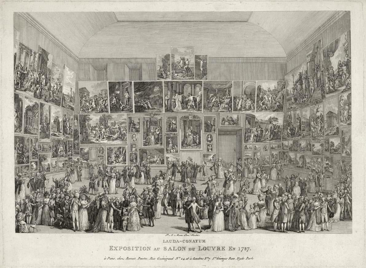 Exposition au Salon du Louvre en 1787