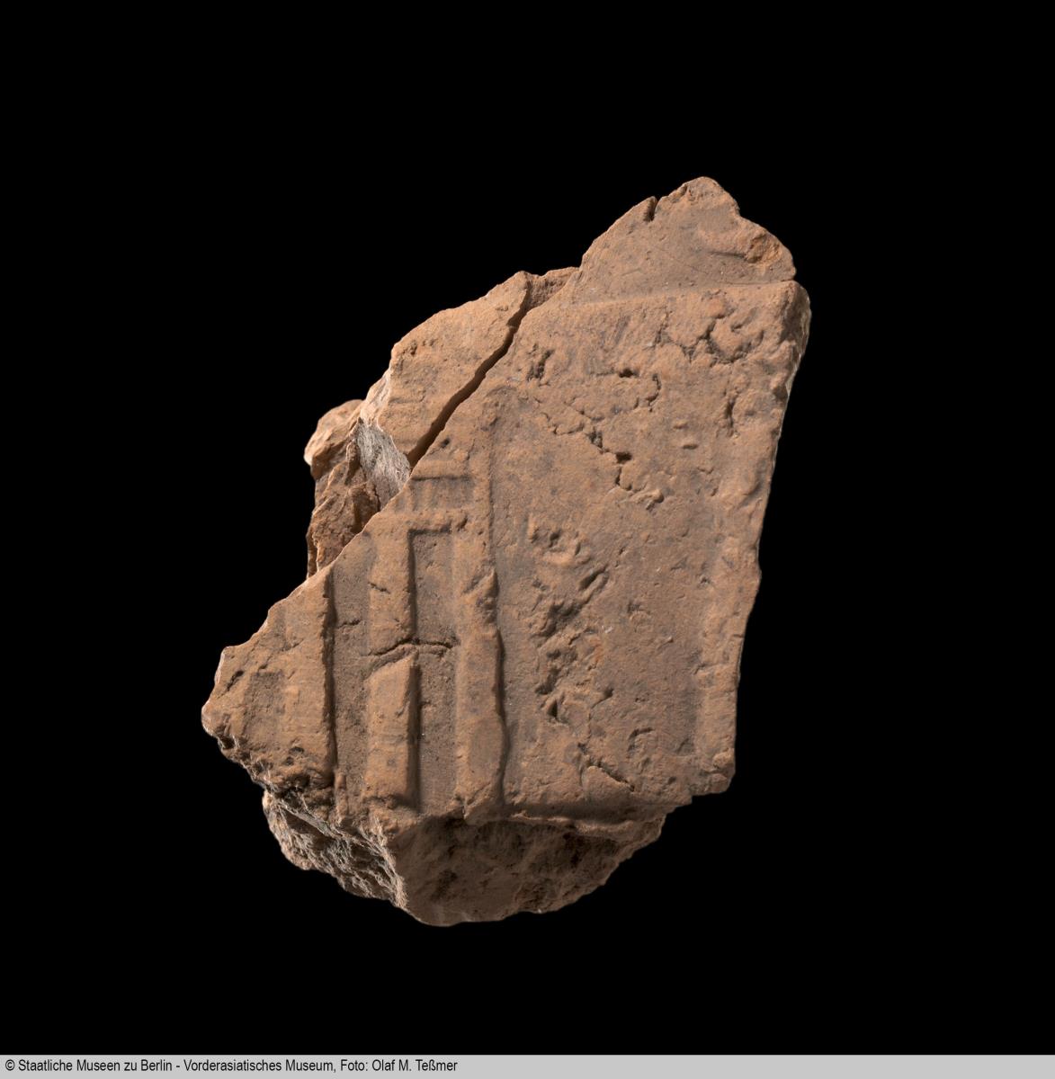 Tonverschlussfragment mit Siegelabrollung