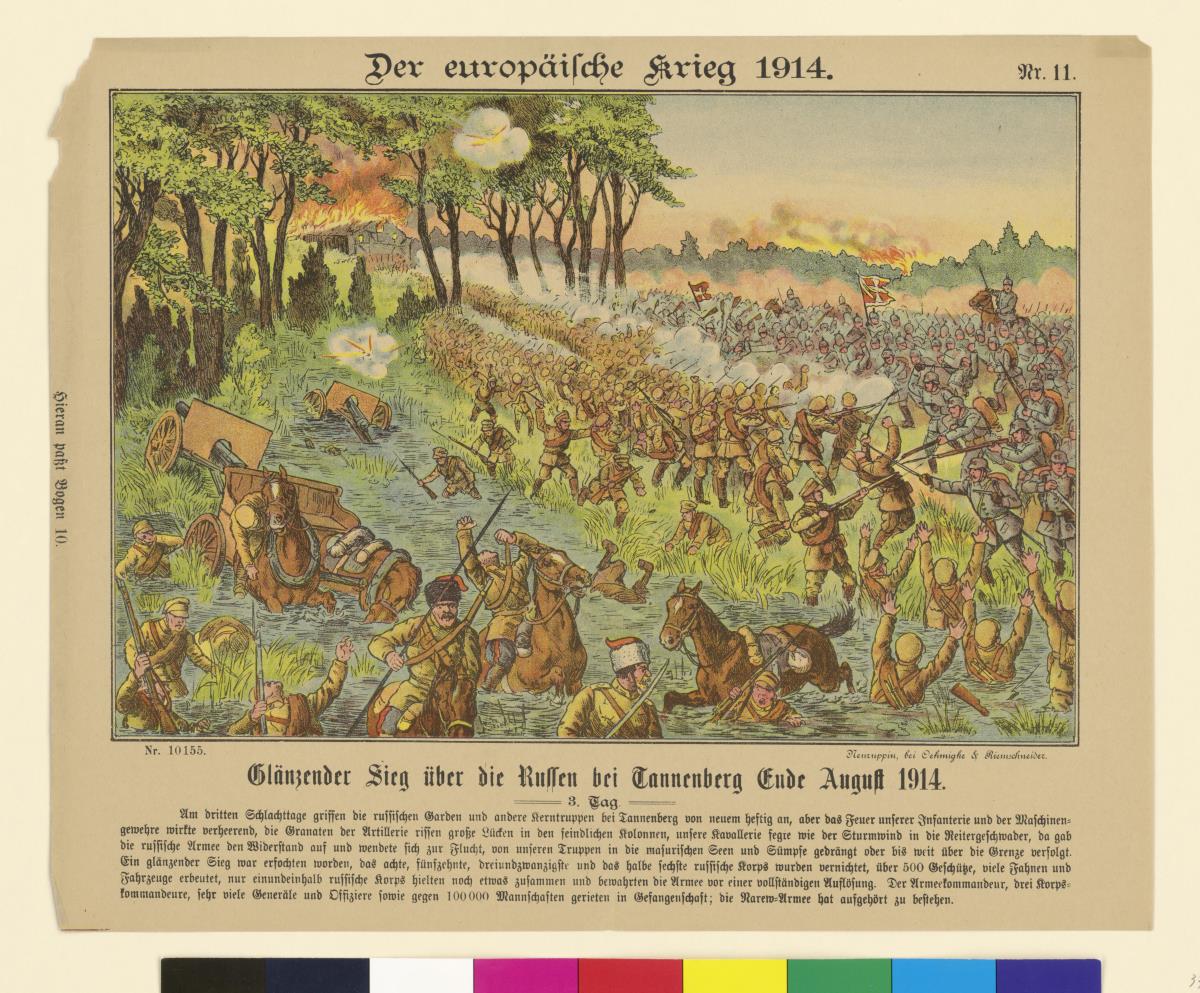 Der europäische Krieg. 1914. Nr. 11. - Glänzender Sieg über die Russen bei Tannenberg Ende August 1914. - 3.  Tag