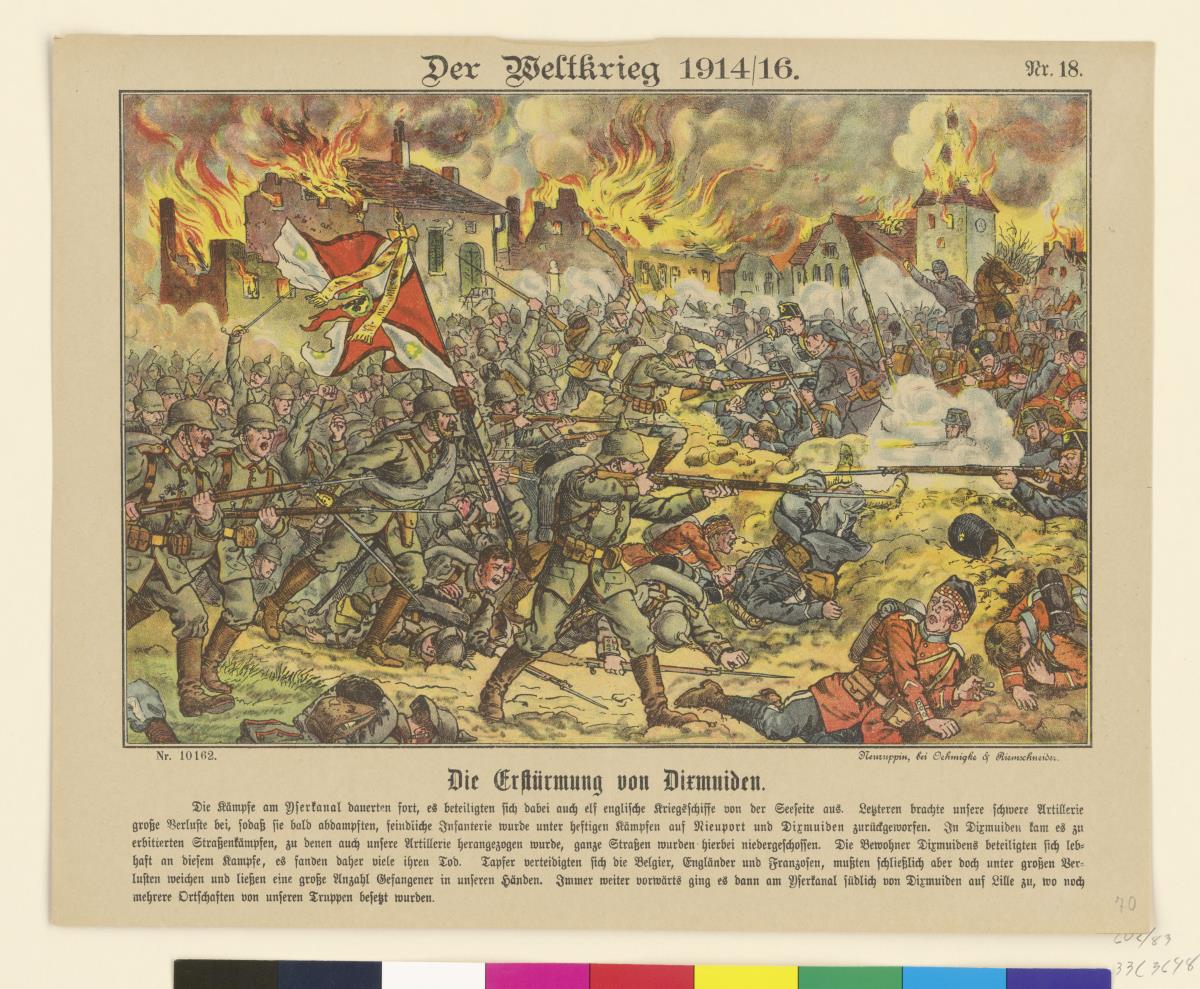 Der Weltkrieg 1914/16. Nr. 18 – Die Erstürmung von Dixmuiden.
