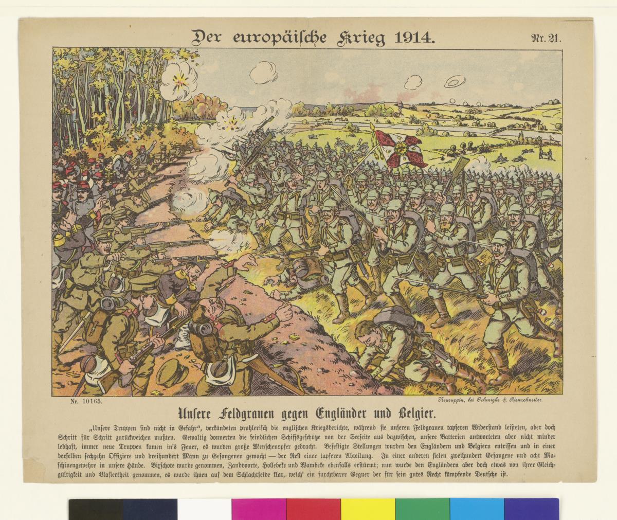 Unsere Feldgrauen gegen Engländer und Belgier – Der europäische Krieg 1914. Nr. 21