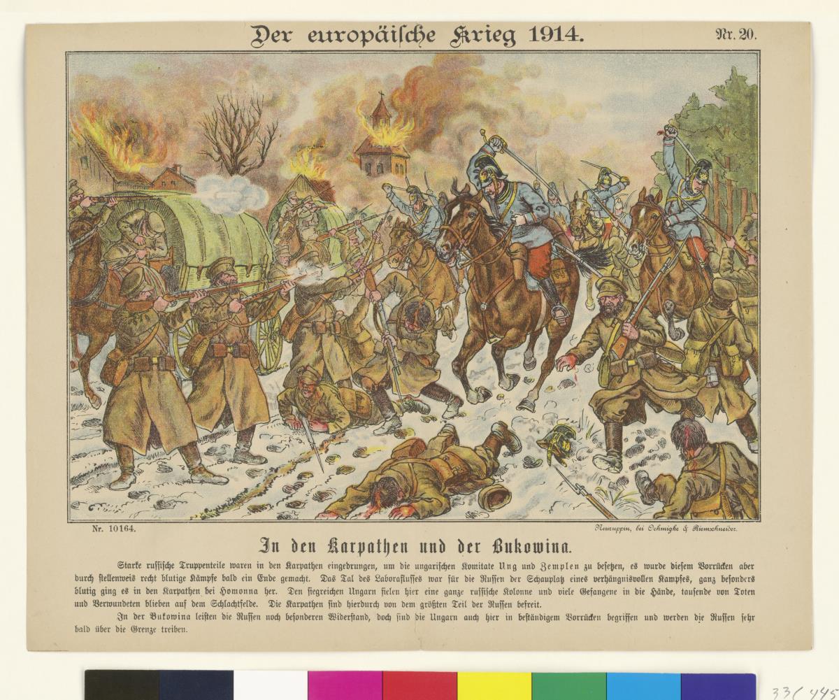 In den Karpathen und der Bukowina – Der europäische Krieg 1914. Nr. 20