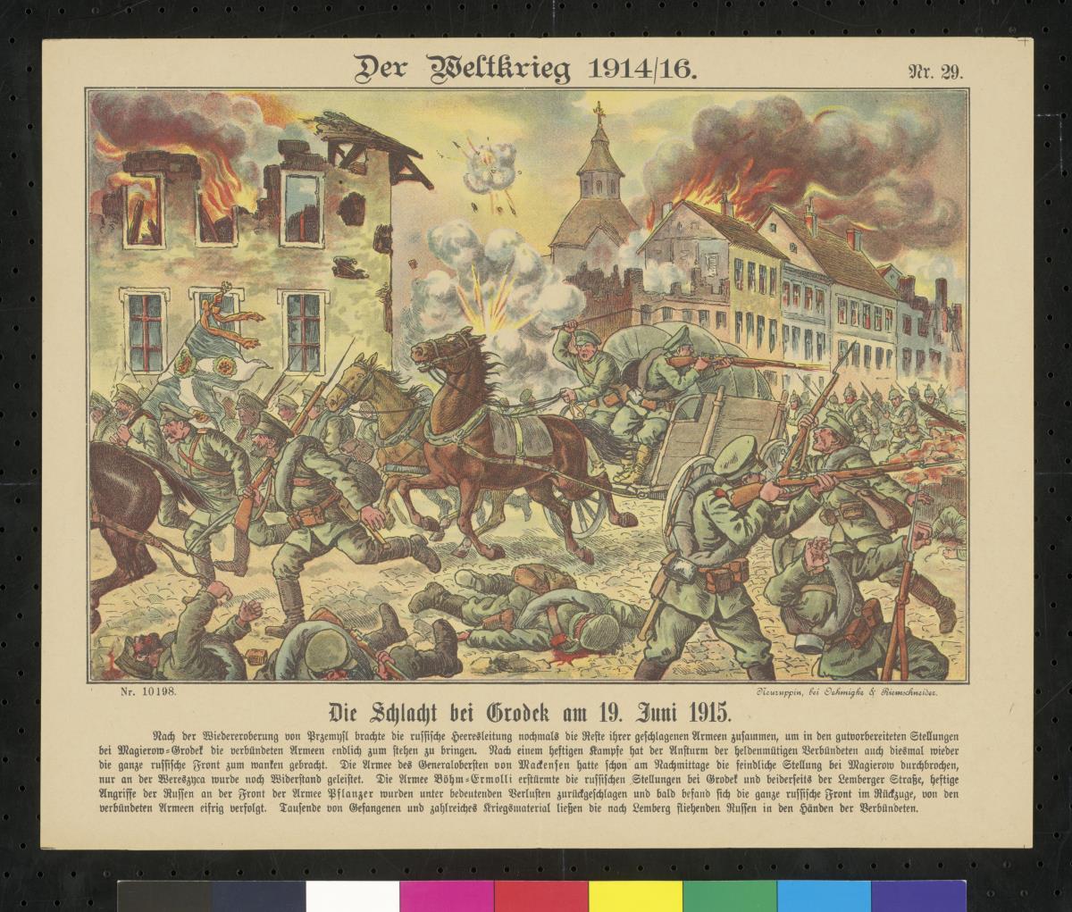 Der Weltkrieg 1914/1916. Nr. 29. Die Schlacht bei Grodek am 19. Juni 1915.