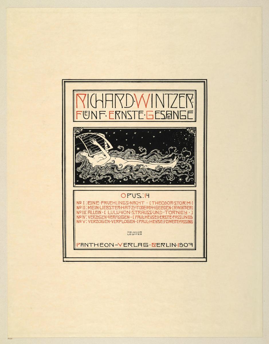 Titelblatt zu Richard Wintzer Fünf ernste Gesänge Opus 14