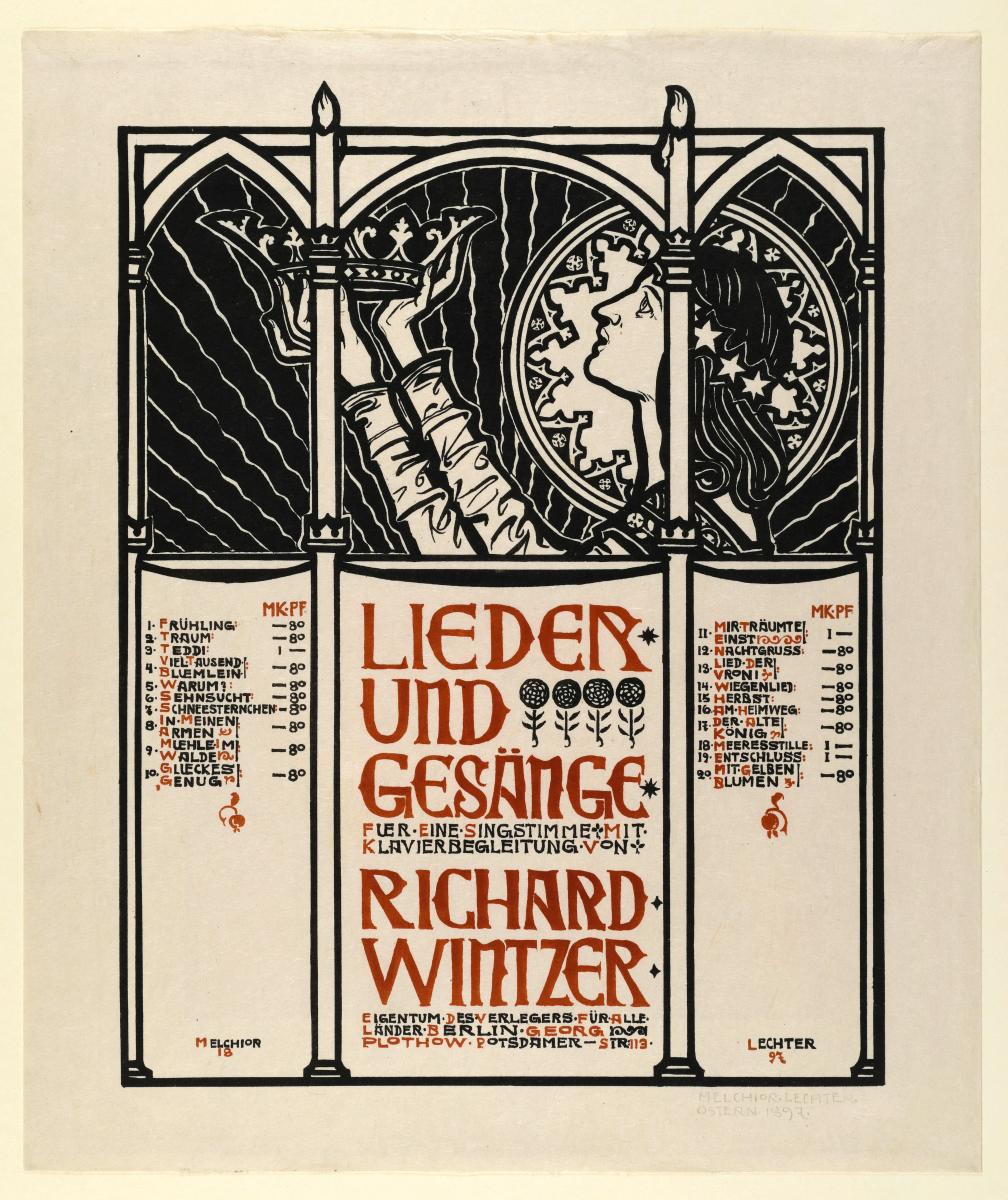 Titelblatt zu Richard Wintzer Lieder und Gesänge