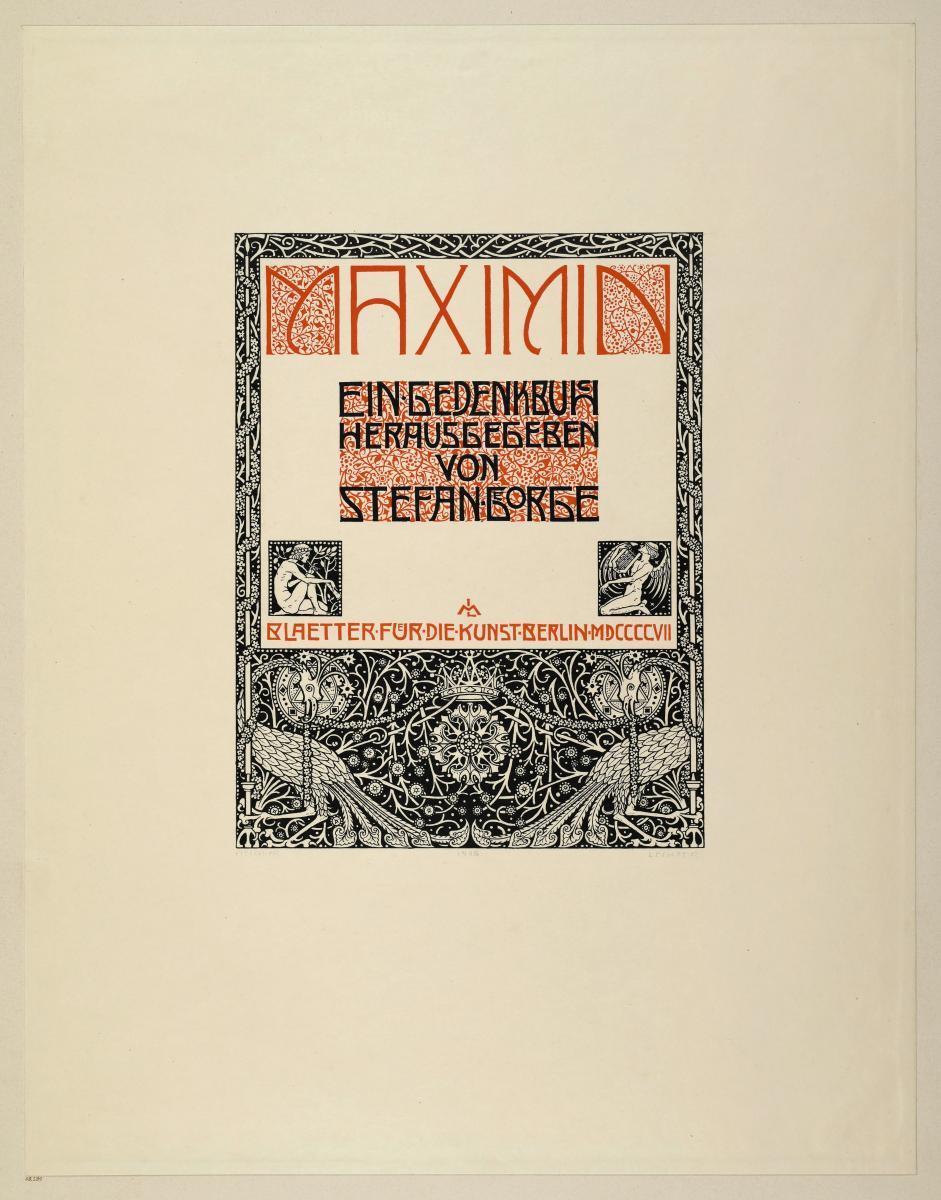Titelbild zu Stefan George Maximin Ein Gedenkbuch