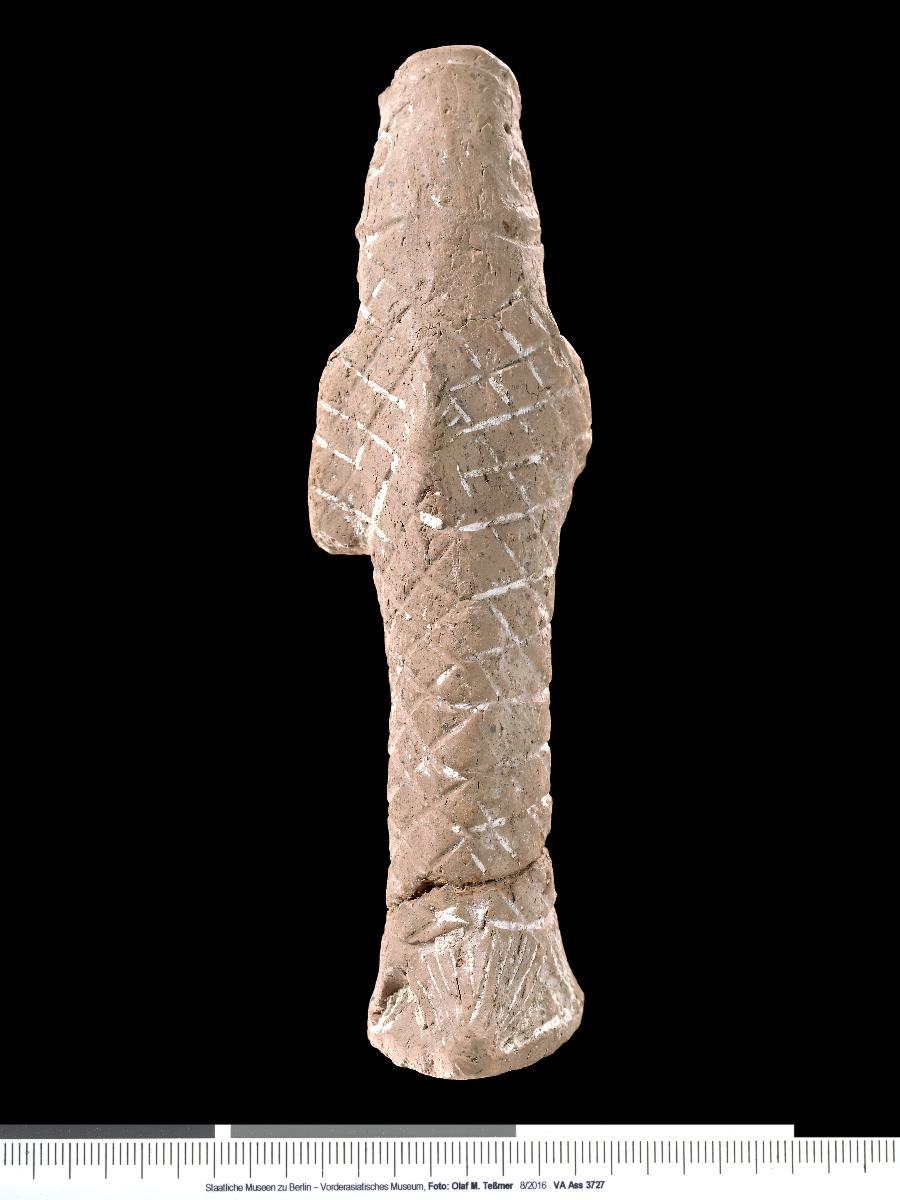 Statuette eines Mannes im Fisch-Gewand