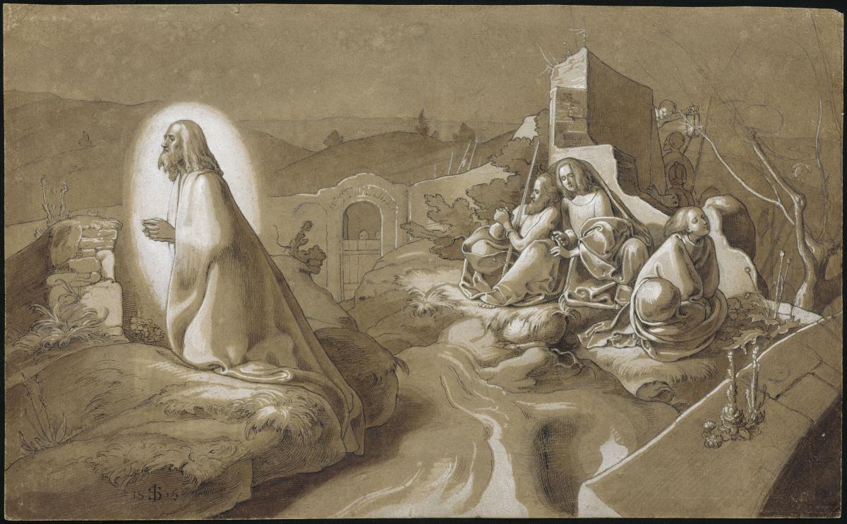 Christus am Ölberg im Garten Gethsemane