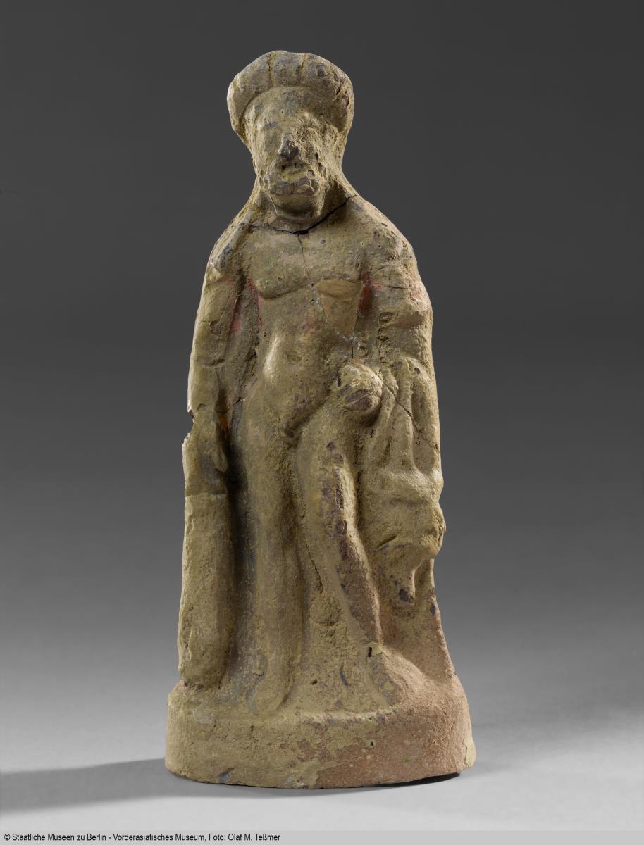 Darstellung des Herakles auf eine Keule gestützt
