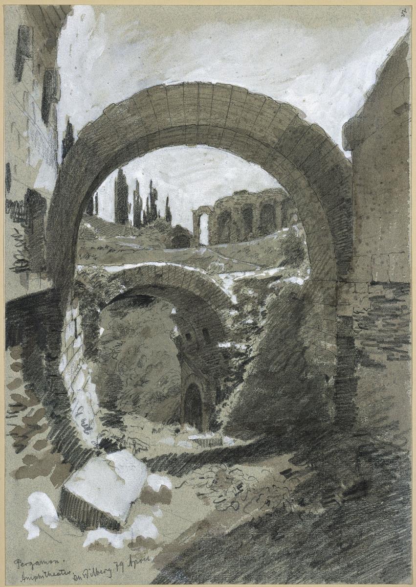 Pergamon Amphitheater - Ruinen des Amphitheaters mit Wölbungen