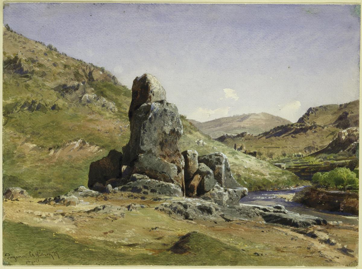 Ruinen am Bach in Pergamon
