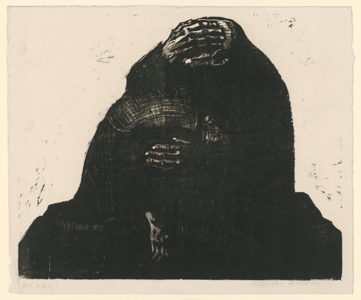 Die Eltern (Verworfene Fassung zu Blatt 3 aus "Krieg", 7. Zustand)