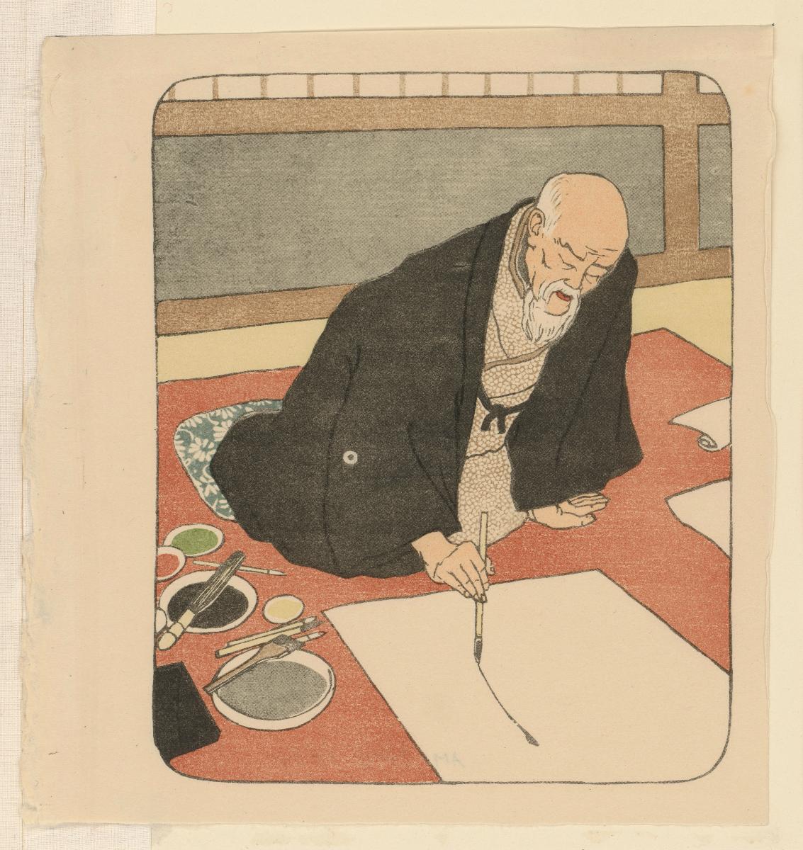 Der japanische Maler Kano Tomonobu (1843-1912)