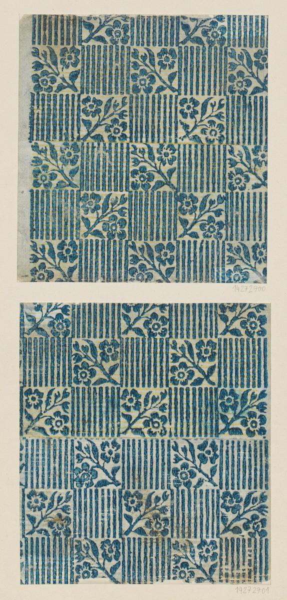 Modeldruckpapier (Flächenmuster mit floralem Motiv)