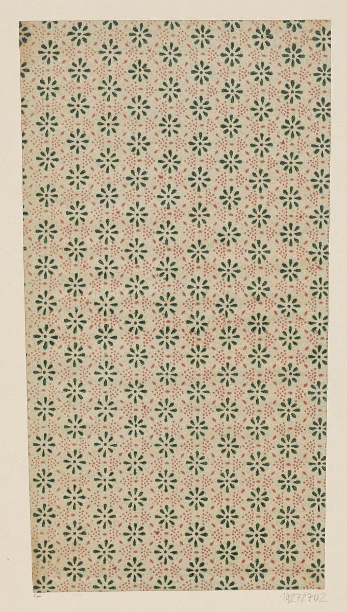 Modeldruckpapier (Flächenmuster mit Blüten)