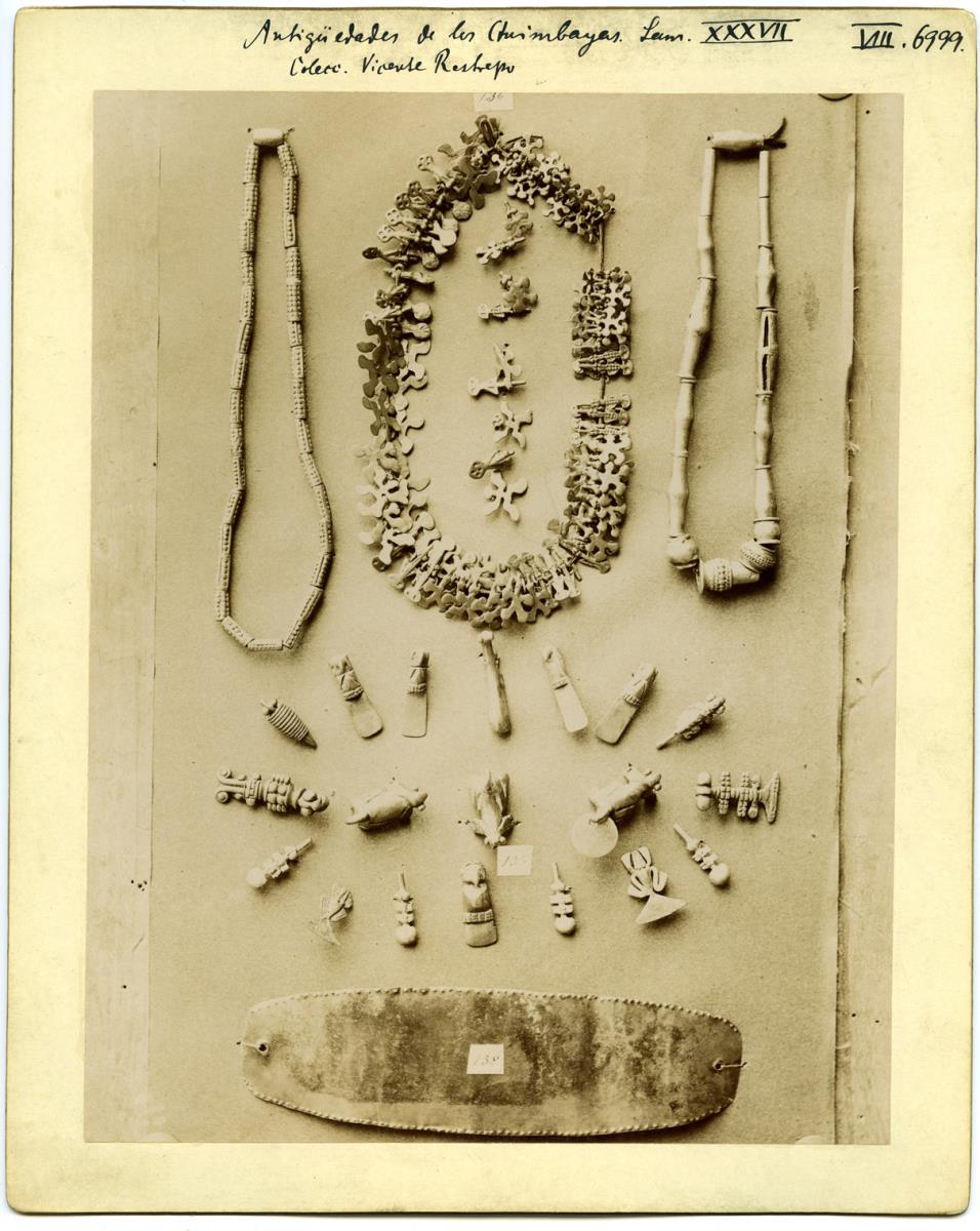Goldobjekte aus der Sammlung Vicente Restrepo, Antigüedades de los Quimbayas Lam. XXXVII