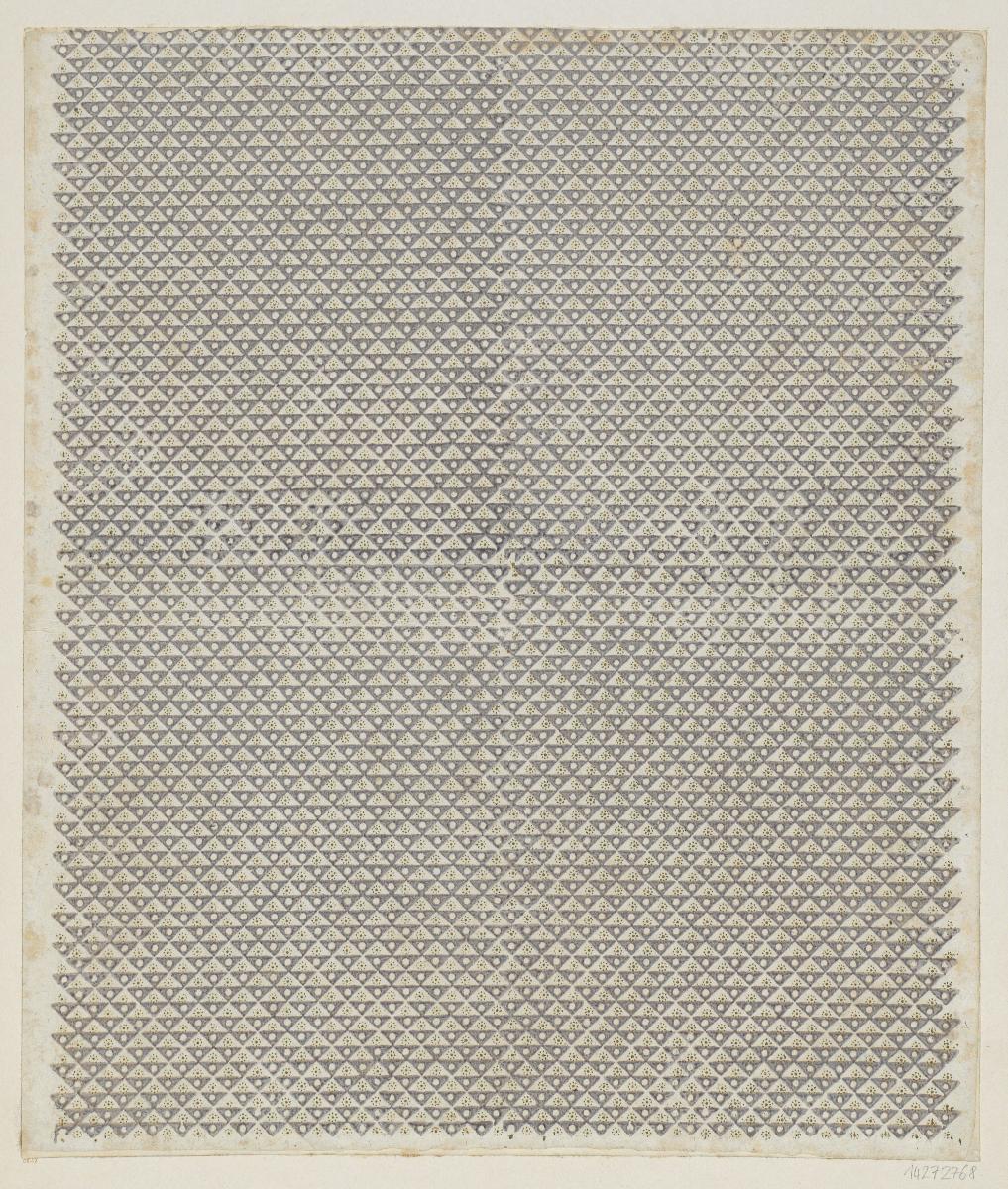 Modeldruckpapier mit Golddruck (geometrisches Flächenmuster)