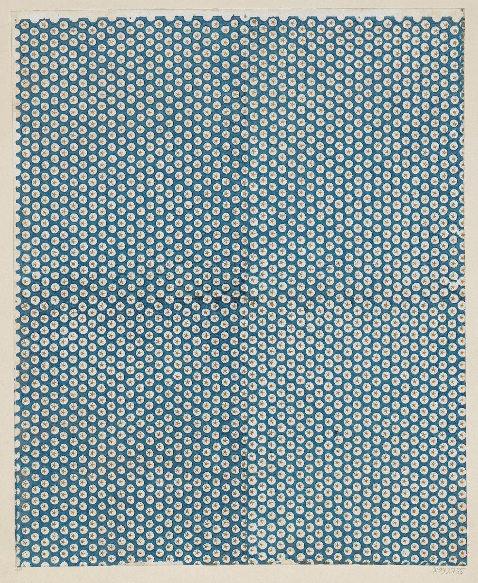 Modeldruckpapier mit Golddruck (Flächenmuster mit Sternen)