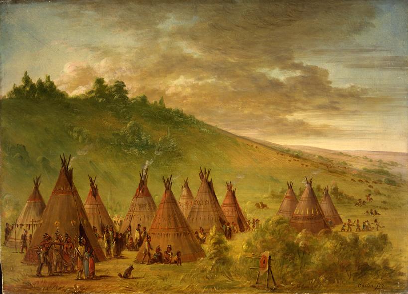 "Zeltlager der Ojibwa"